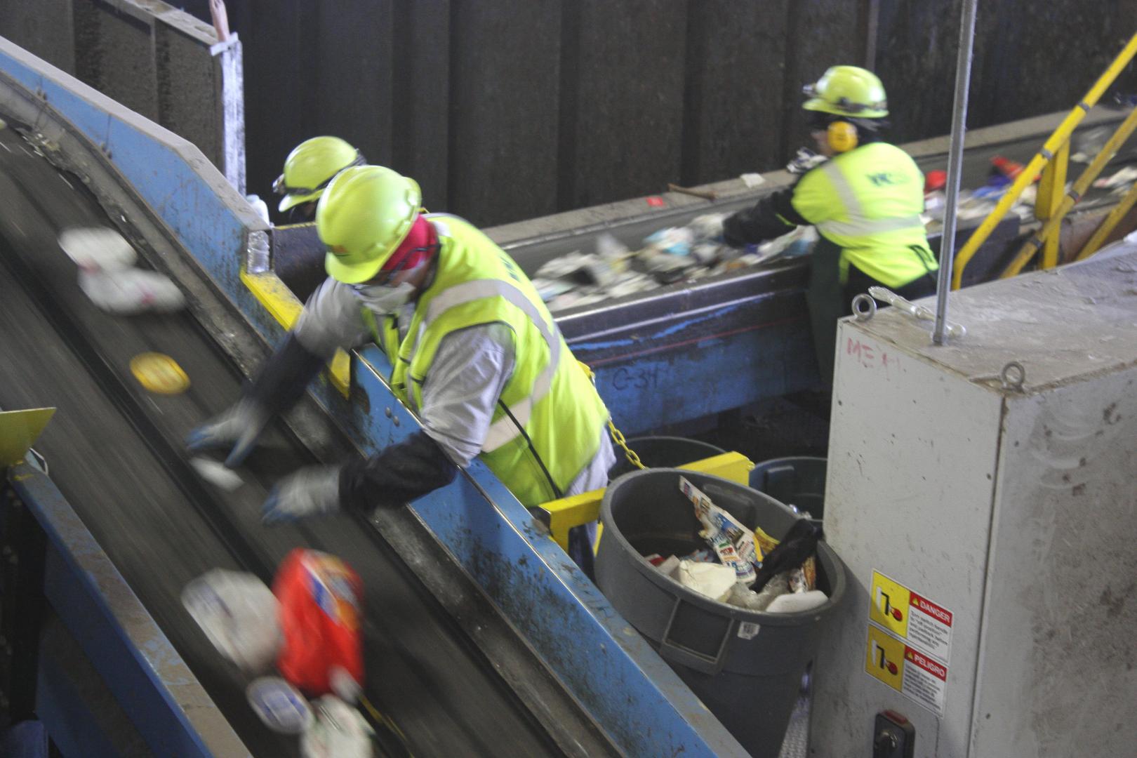 Sorting waste