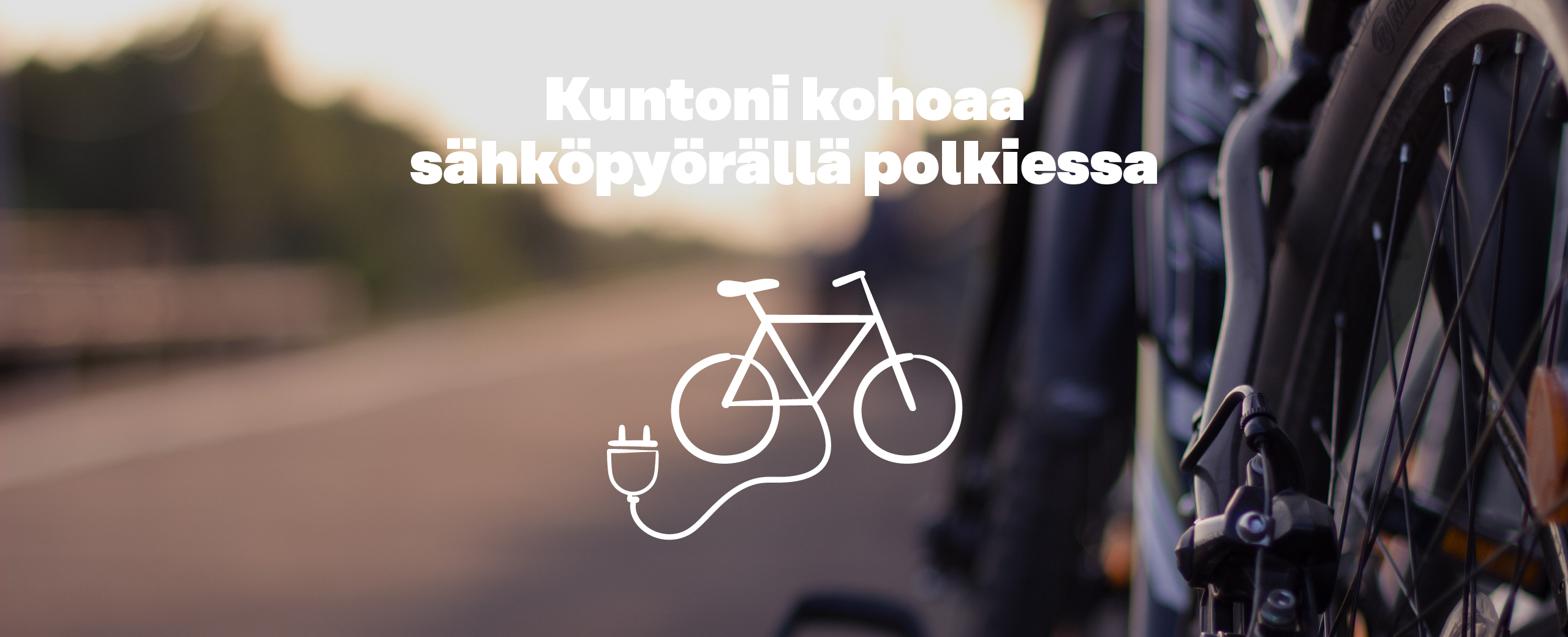 Kuntoni kohoaa sähköpyörällä polkiessa