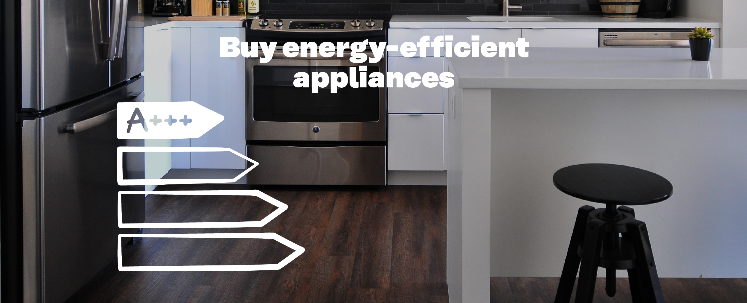 Buy energy-efficient appliances